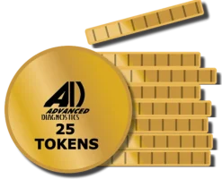 Advanced Diagnostic Programming Tokens - 25 Pack
