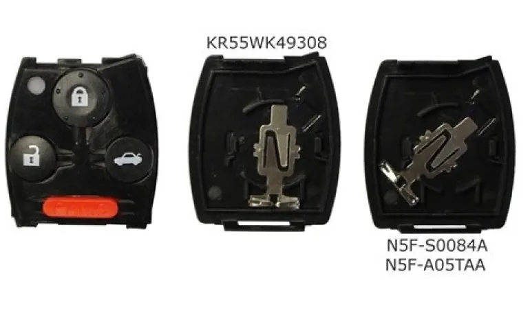 *Button shell Only* 4 Button KR55WK49308 | N5F-S0084A | N5F-A05TAA Honda