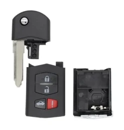 *Case & Key Only* 4 Button KPU41788 Mazda