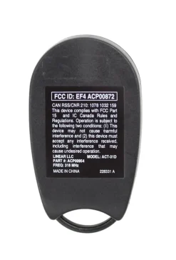 EF4 ACP00872 Factory OEM KEY FOB Keyless Entry Remote Alarm Replace