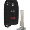 Fiat 735637066 OEM 4 Button Key Fob