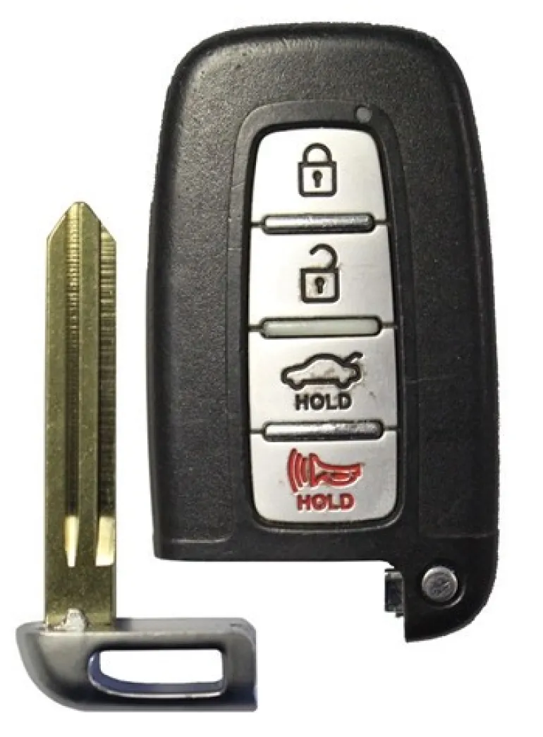 Hyundai Elantra OEM 4 Button Key Fob SY5HMFNA04 w/ standard blade