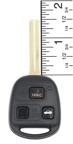 Lexus SC 430 OEM 3 Button Key Fob w/ 1.5