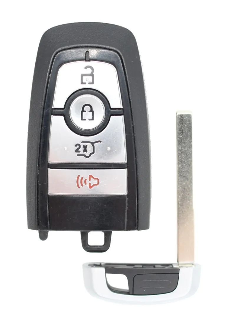 Mustang JR3T-15K601-FA OEM 4 Button Key Fob M3N-A2C931423 Silver Logo
