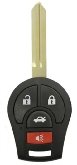 Nissan Cube OEM 4 Button Key Fob with Transponder Chip