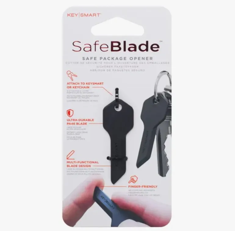 SafeBlade Finger-Friendly Keychain Box Cutter
