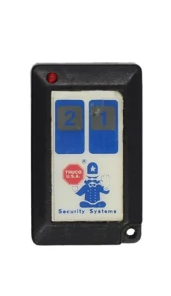 SECURITY SYSTEMS BLUE GRAY BTNS Factory OEM KEY FOB Keyless Entry Remote Alarm