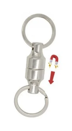 Stainless Steel Magnetic Quick Connect Keychain