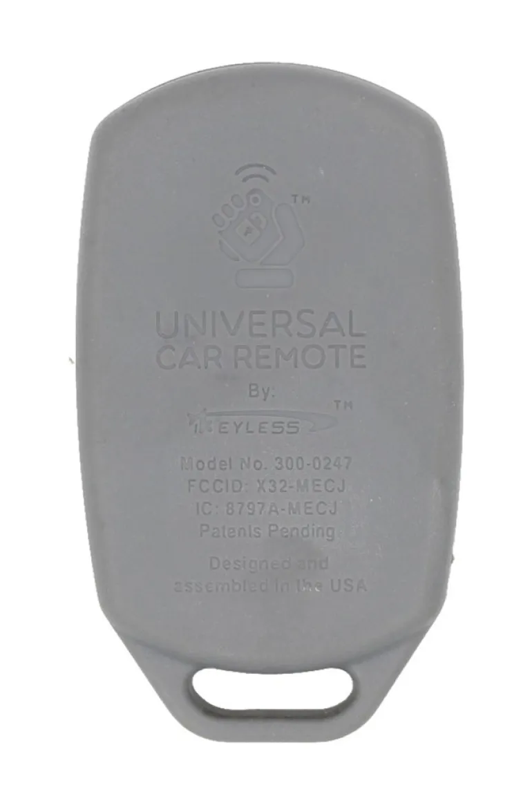 Universal Car Remote X32-MECJ 300-0247 Key Fob Gray Remote