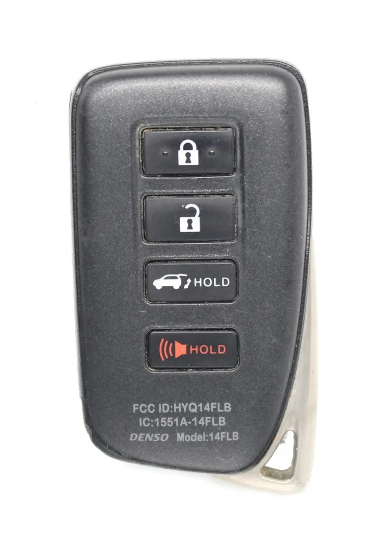 Unrefurbished Lexus OEM 231451-3950 G HYQ14FLB 4 Button Key Fob - Grade C