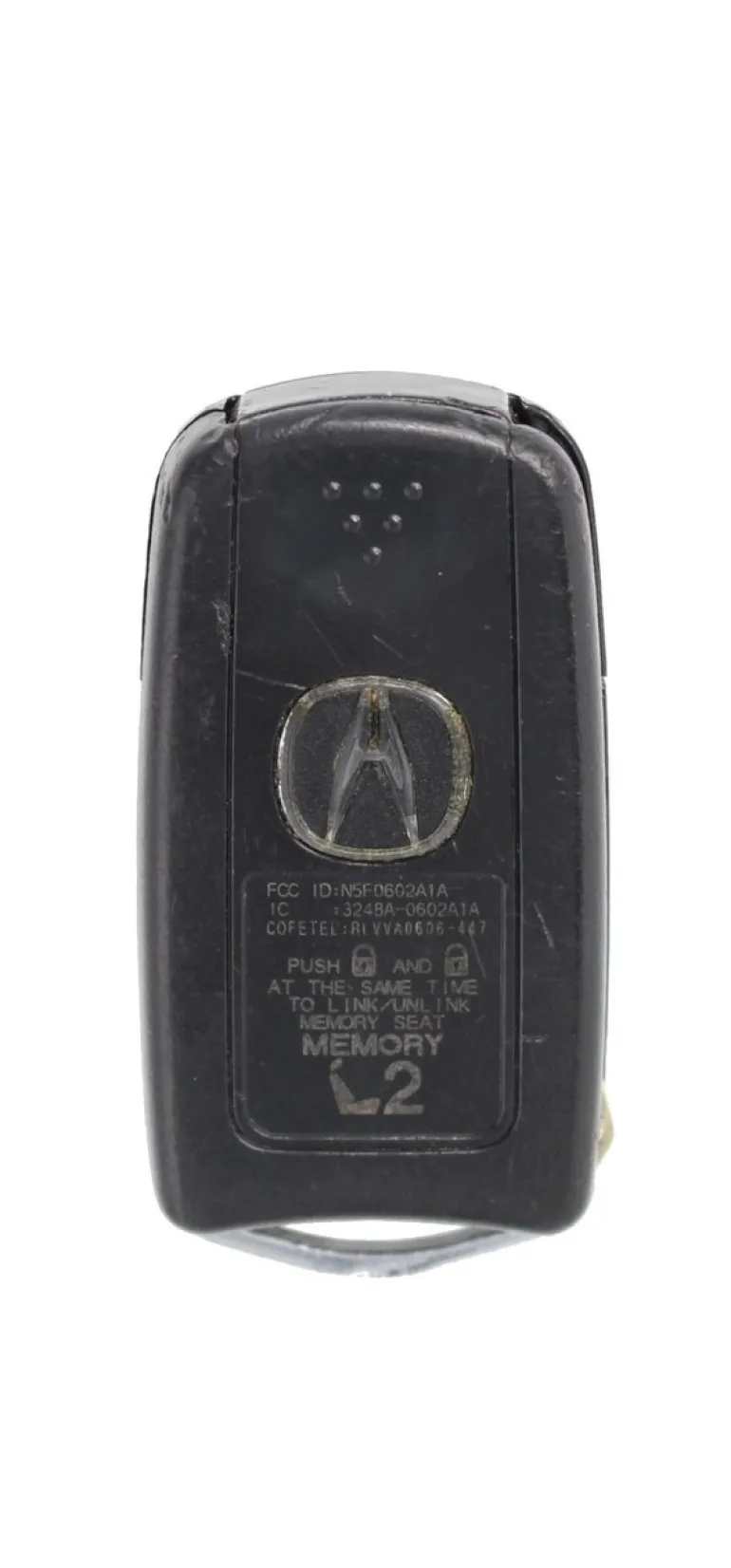 Unrefurbished OEM Acura N5F0602A1A Driver 2 3 Button Key Fob - Grade C