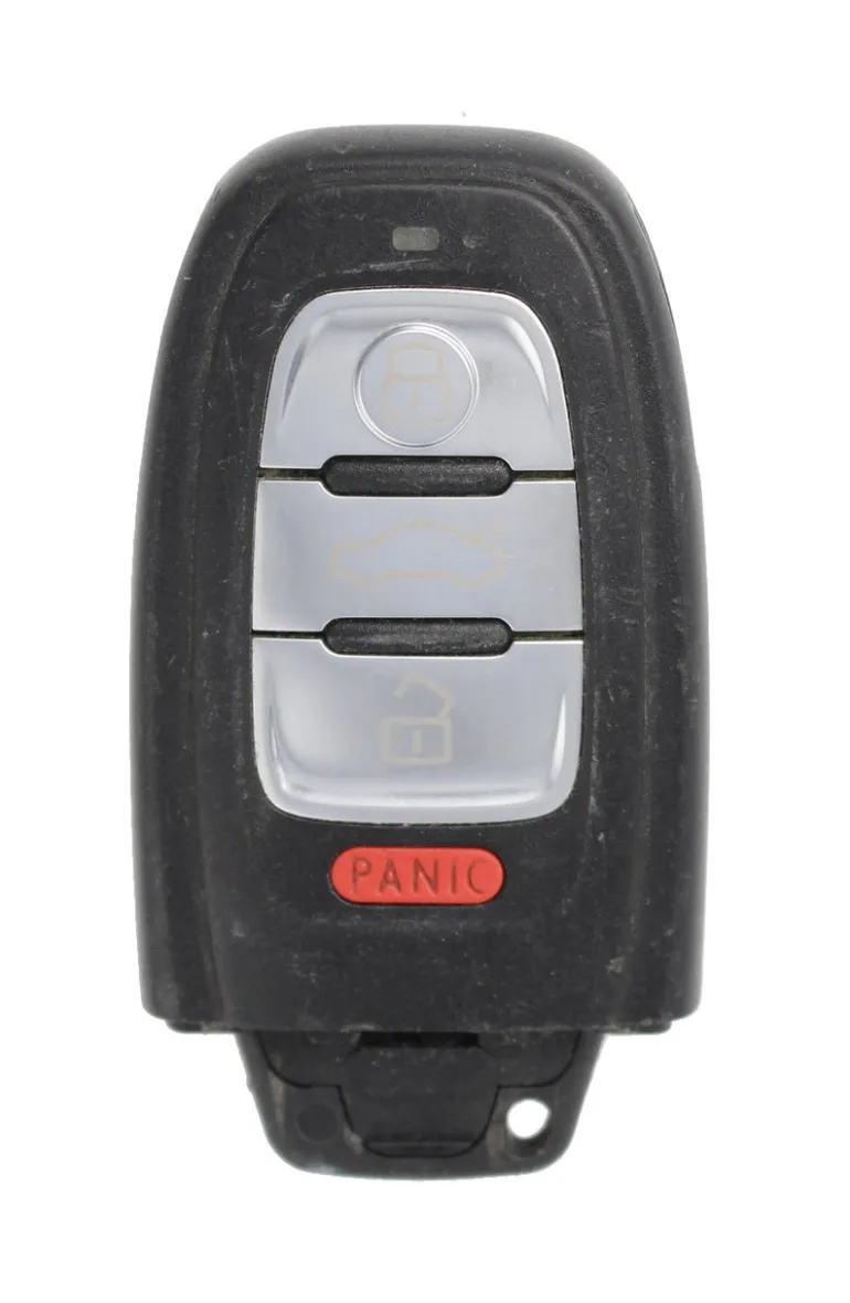 Unrefurbished OEM Audi IYZFBSB802 4 Button w/o Comfort Access Key Fob - Grade C