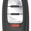Unrefurbished OEM Audi 8T0959754G IYZFBSB802 4 Button Key Fob - Grade A