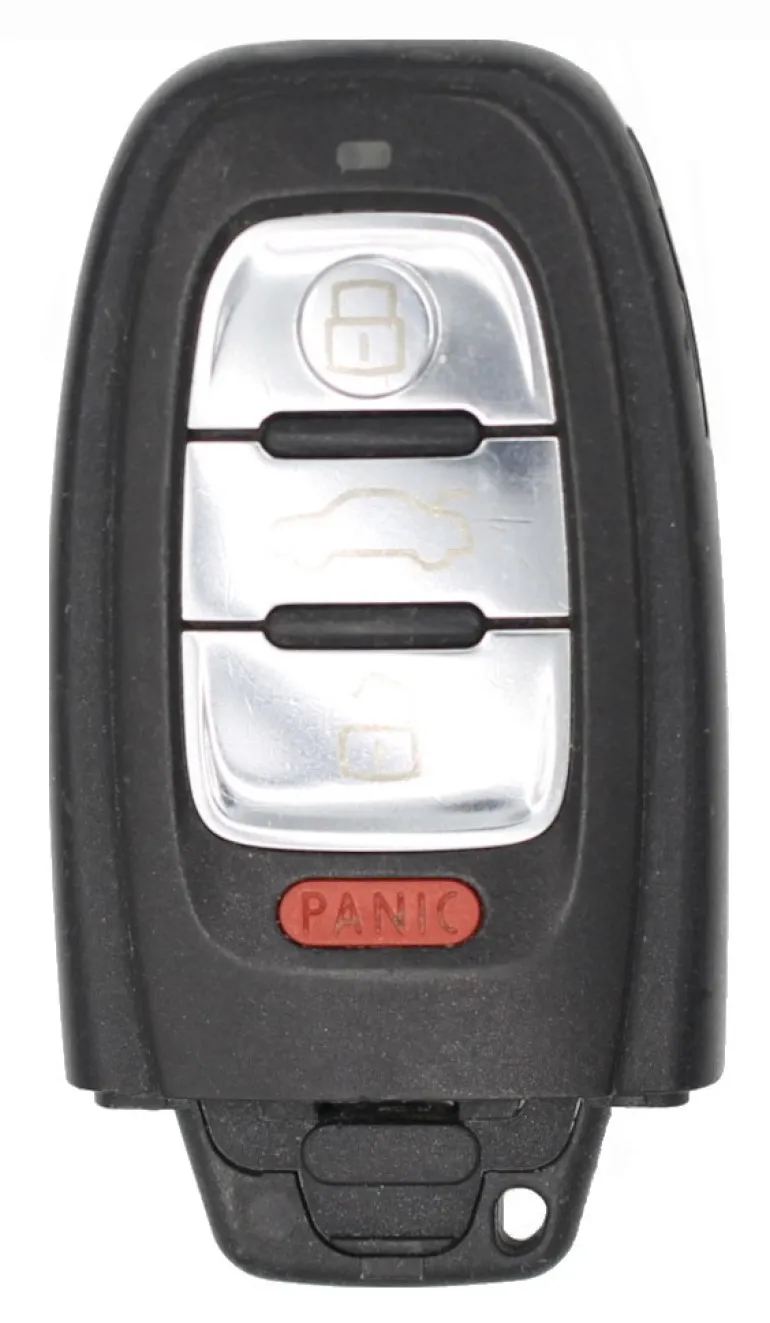 Unrefurbished OEM Audi 8T0959754G IYZFBSB802 4 Button Key Fob - Grade A