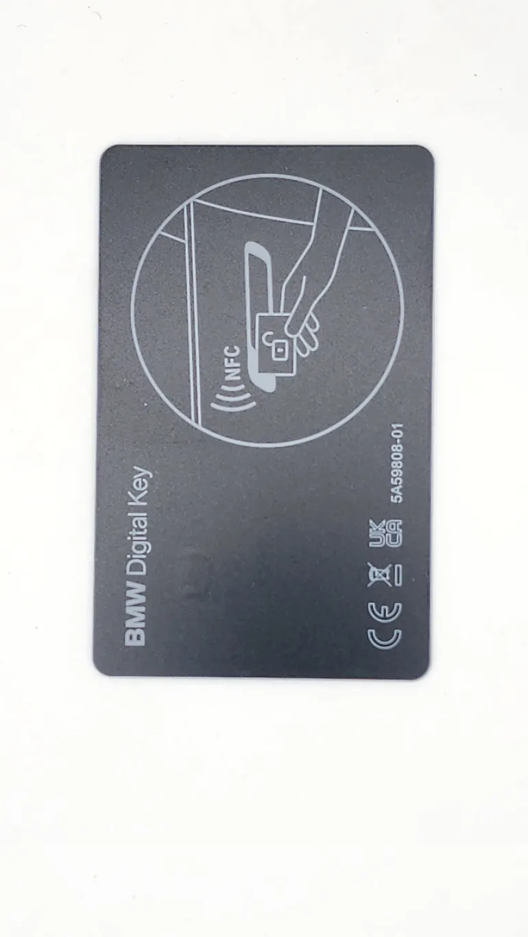 Unrefurbished OEM BMW 5A59808-01 Smart Key Fob Card - Grade A