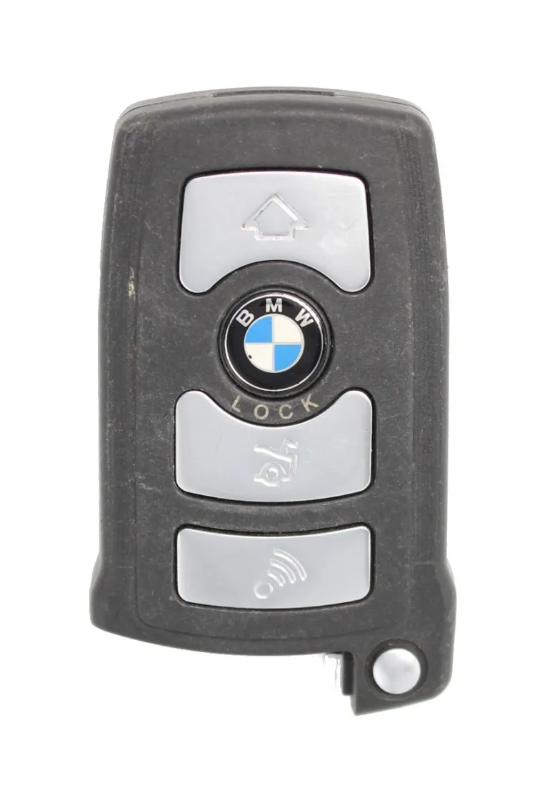 Unrefurbished OEM BMW 6 959 059-01 LX 8766 S 4 Button Key Fob - Grade C