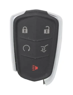 Unrefurbished OEM Cadillac HYQ2AB 5 Button Key Fob w/ Trunk Release - Grade C