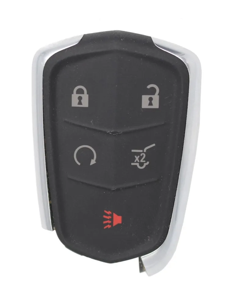 Unrefurbished OEM Cadillac HYQ2AB 5 Button Key Fob w/ Trunk Release - Grade C
