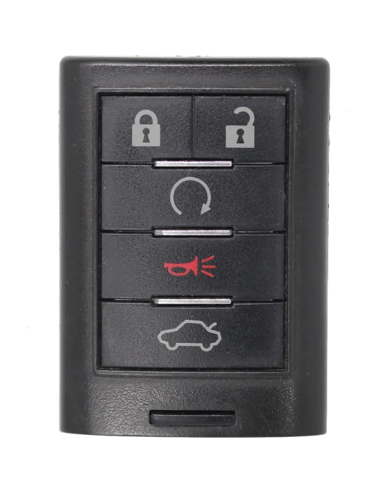 Unrefurbished OEM Cadillac M3N5WY7777A 5 Button Key Fob - Grade C