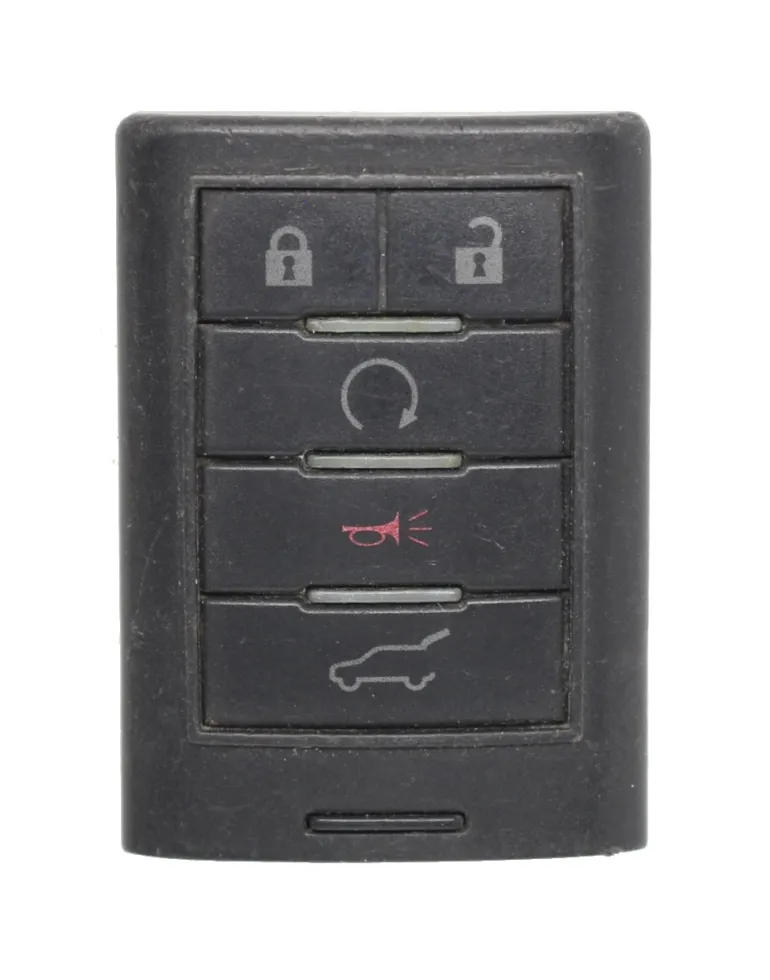 Unrefurbished OEM Cadillac NBG009768T 5 Button Key Fob - Grade C