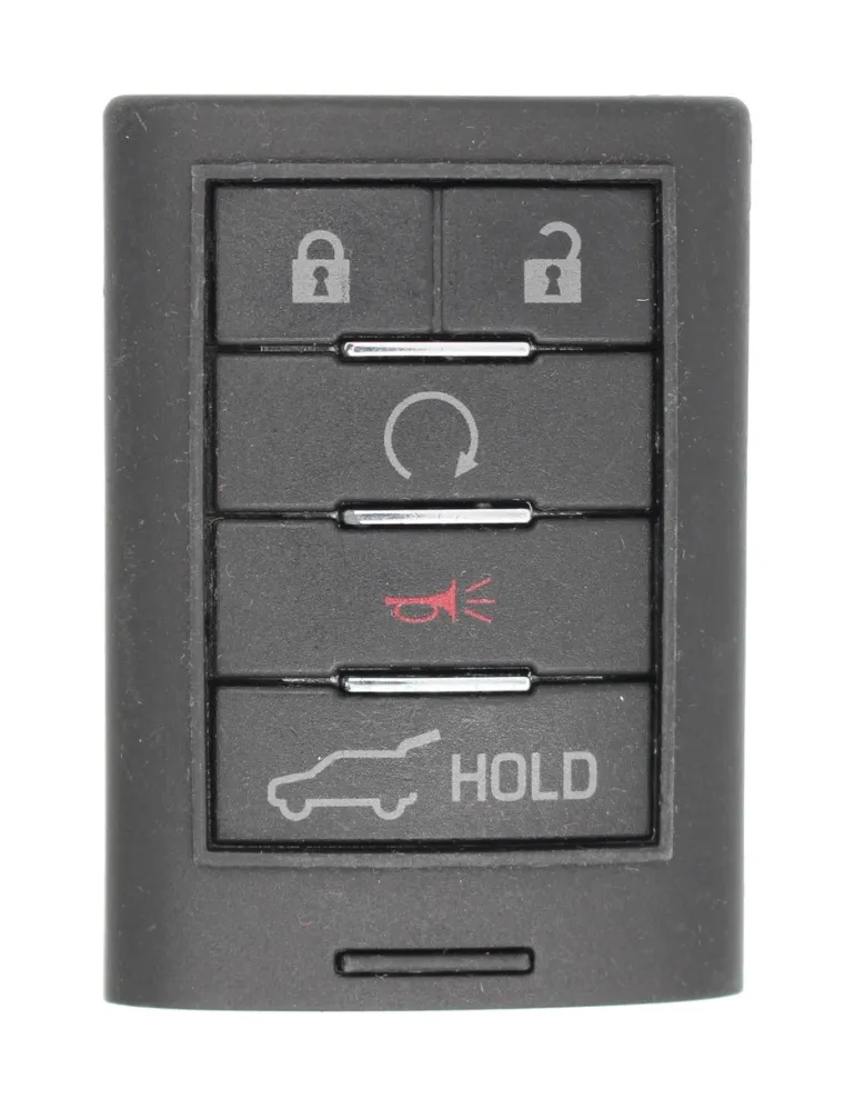 Unrefurbished OEM Cadillac NBG009768T 5 Button Key Fob - Grade A