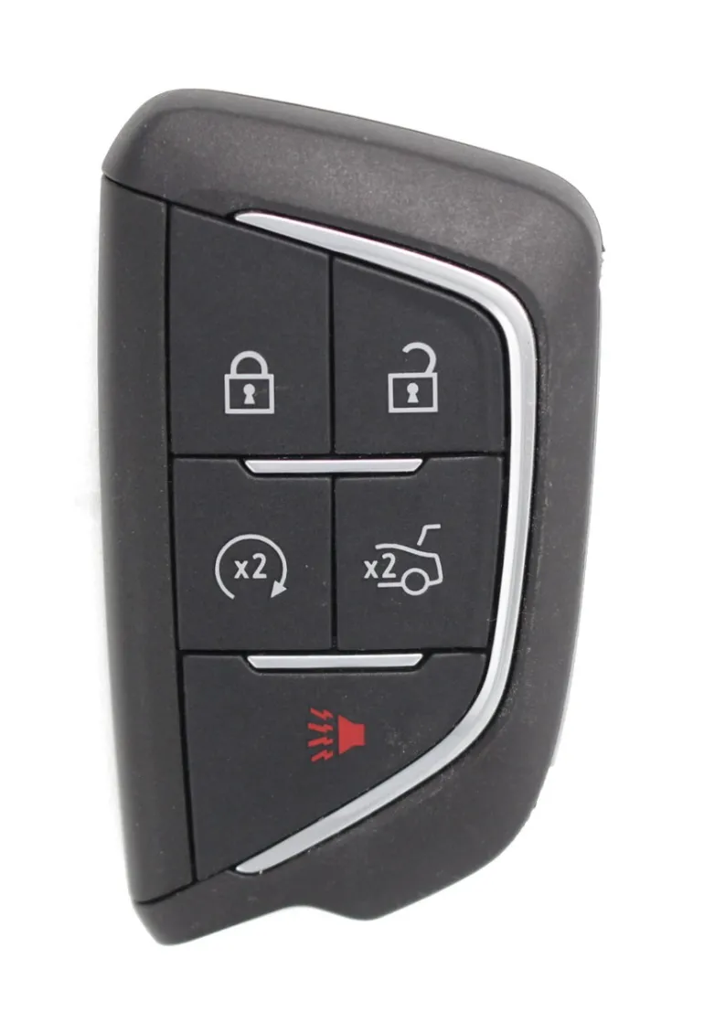 Unrefurbished OEM Cadillac 13548127 YG0G20TB1 5 Button Key Fob - Grade A