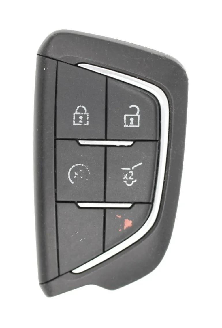 Unrefurbished OEM Cadillac YG0G20TB1 6 Button Key Fob - Grade C