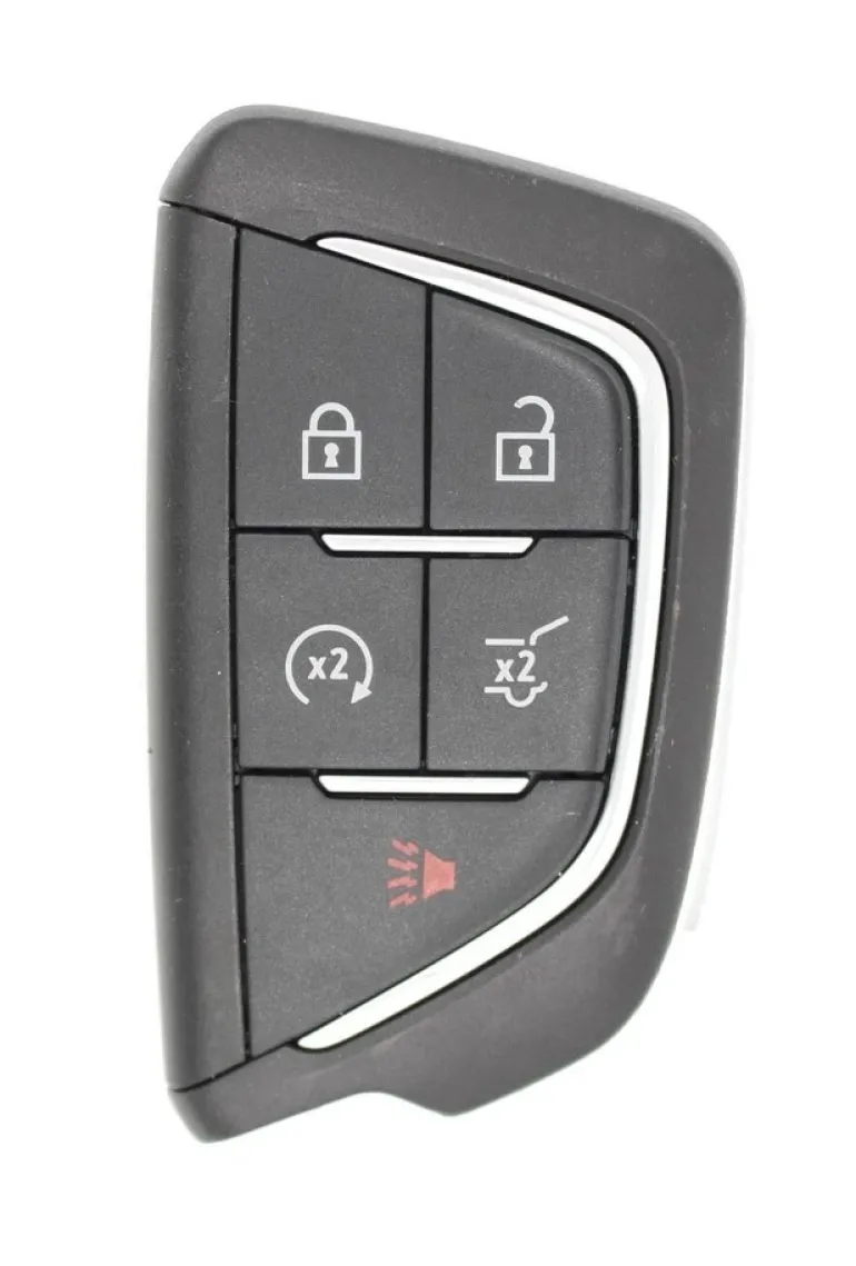 Unrefurbished OEM Cadillac 13592983 YG0G20TB1 5 Button Key Fob - Grade C