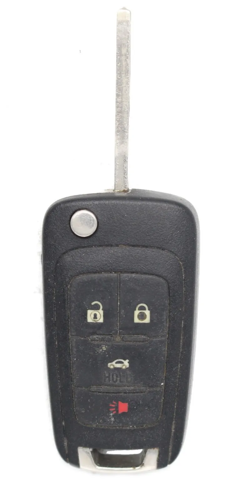 Unrefurbished OEM Chevrolet OHT01060512 V2T 01060512 AVL-B01T1AC 4 Button Key Fob - Grade C