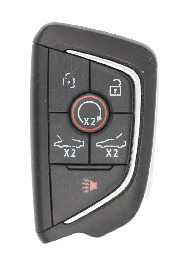 Unrefurbished OEM Chevrolet Corvette YG0G20TB1 6 Button Key Fob - Grade C