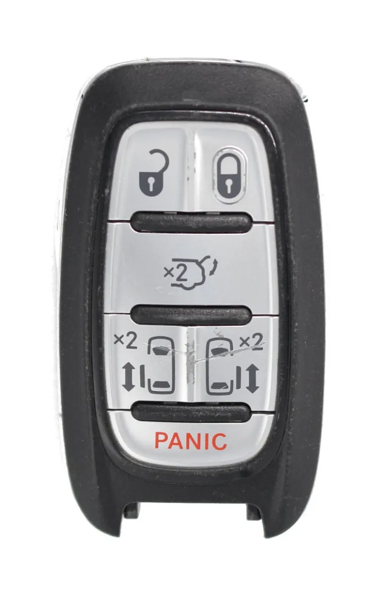Unrefurbished OEM Chrysler 68241532AC M3N-97395900 6 Button Key Fob - Grade C