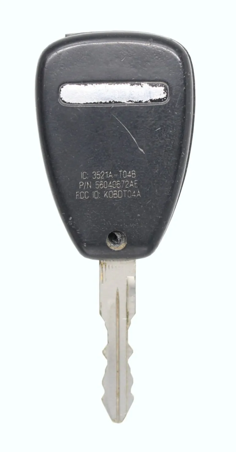 Unrefurbished OEM Chrysler Dodge Jeep 68002316AA KOBDT04A 4 Button Key Fob - Grade C