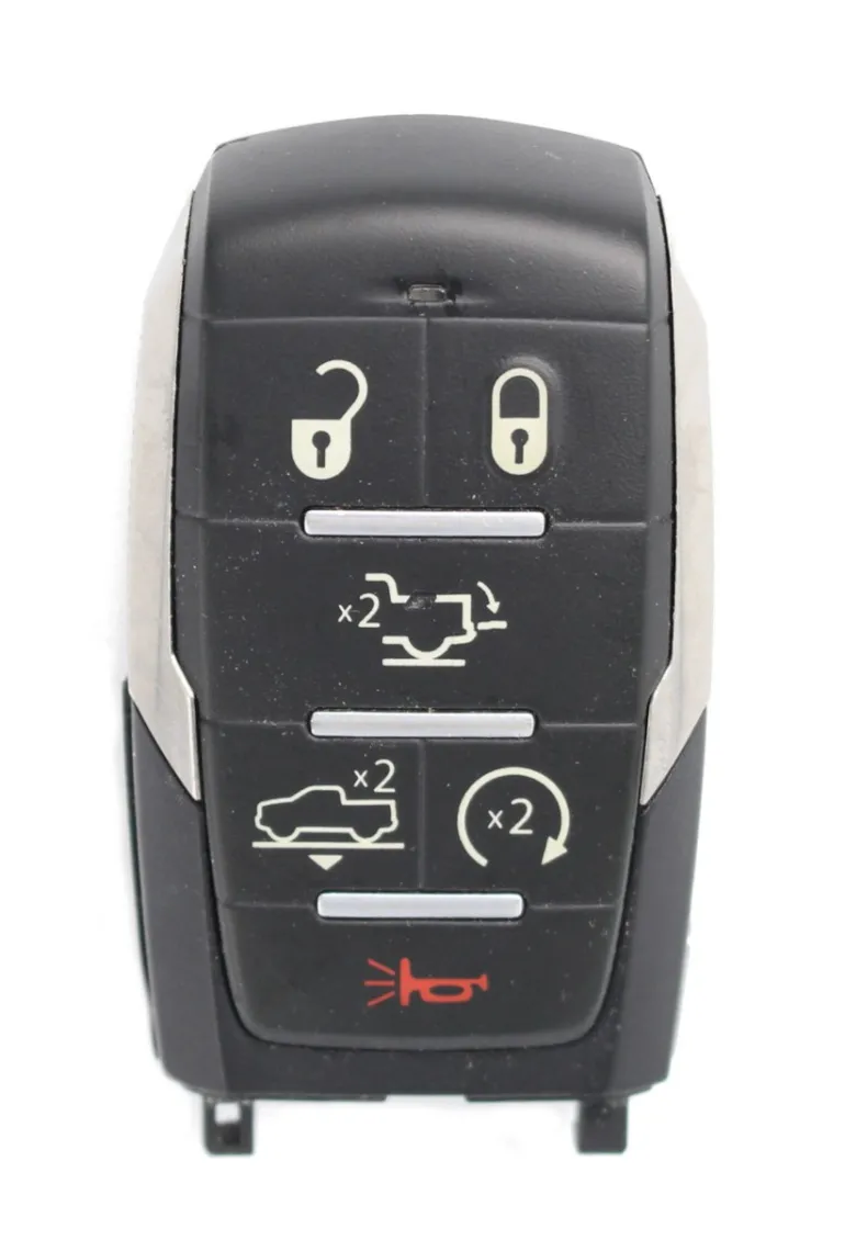Unrefurbished OEM Dodge 68442912AB OHT-4882056 6 Button Key Fob - Grade C