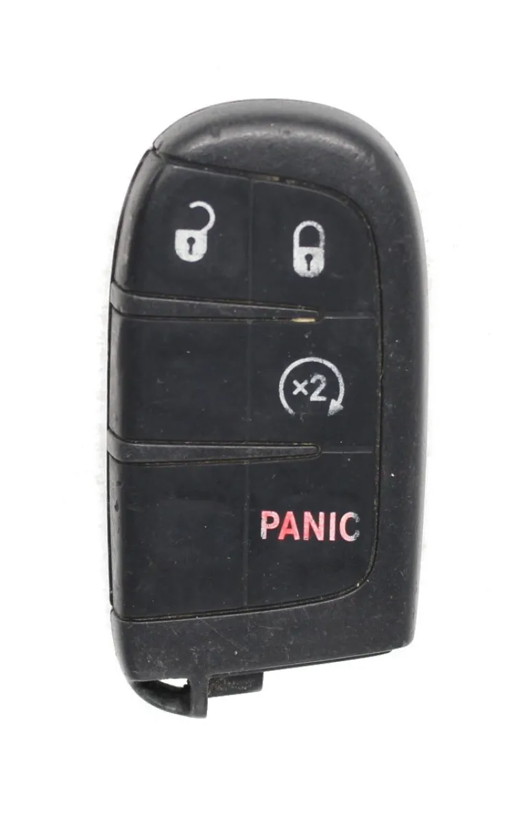 Unrefurbished OEM Fiat M3N-40821302 4 Button Key Fob - Grade C
