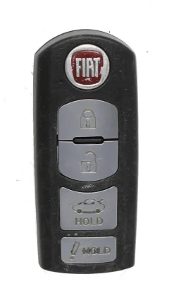Unrefurbished OEM Fiat WAZSKE13D02 4 Button Key Fob - Grade C