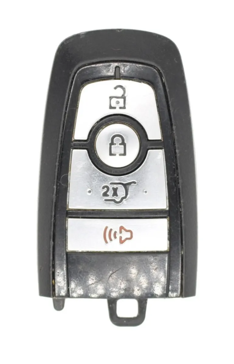 Unrefurbished OEM Ford JL1T-15K601-AB JL1T-15K601-AC M3N-A2C931423 4 Button Key Fob - Grade C