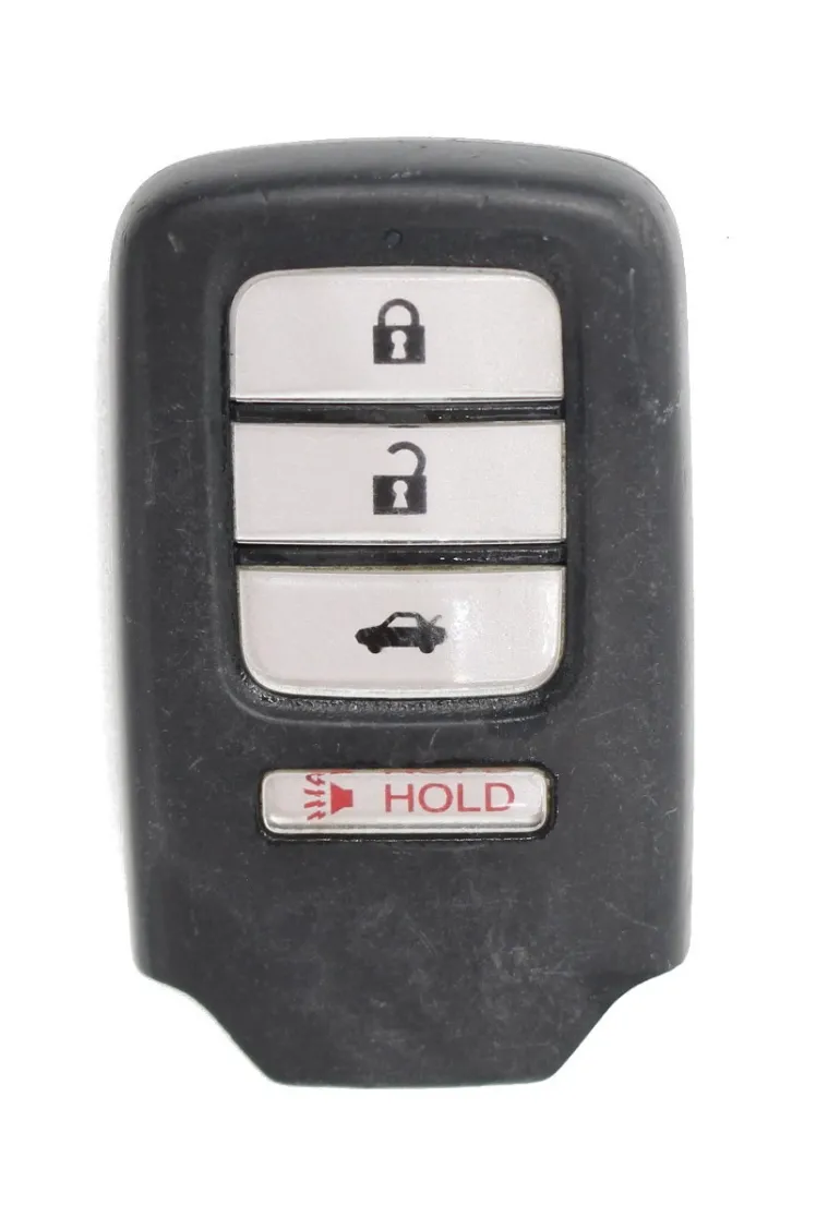 Unrefurbished OEM Honda ACJ932HK1210A Driver 1 4 Button Key Fob - Grade C