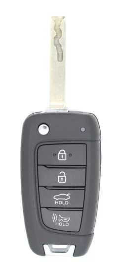 Unrefurbished OEM Hyundai 95430-AA600 NYOMBEC4TX2004 4 Button Key Fob - Grade A