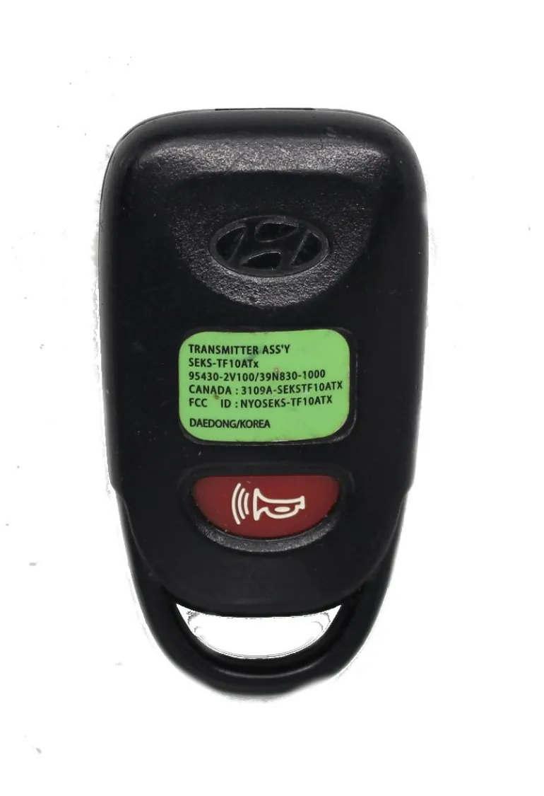 Unrefurbished OEM Hyundai NYOSEKS-TF10ATX 4 Button Key Fob - Grade C