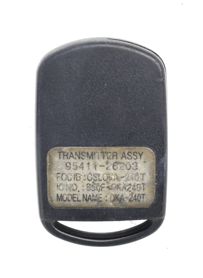 Unrefurbished OEM Hyundai 95411-26203 OSLOKA-221T 3 Button Key Fob - Grade C