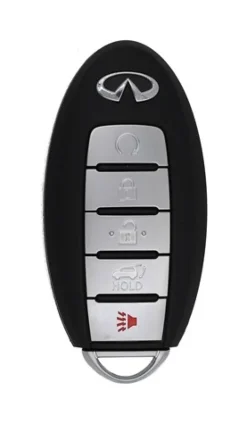 Unrefurbished OEM Infiniti S180144320 KR5S180144014 5 Button Key Fob - Grade A