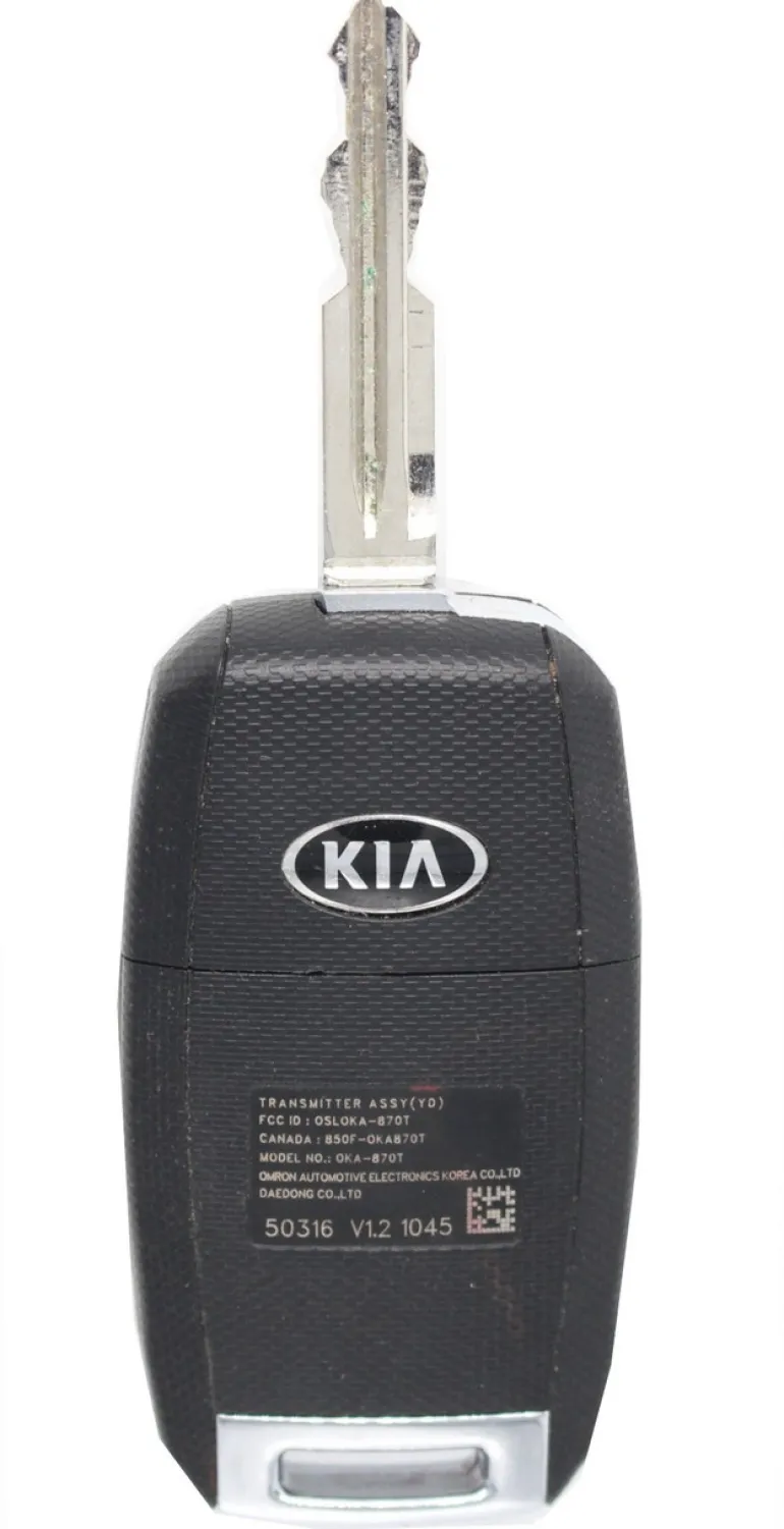 Unrefurbished OEM Kia 95430-A7400 OSLOKA-870T 4 Button Key Fob - Grade A