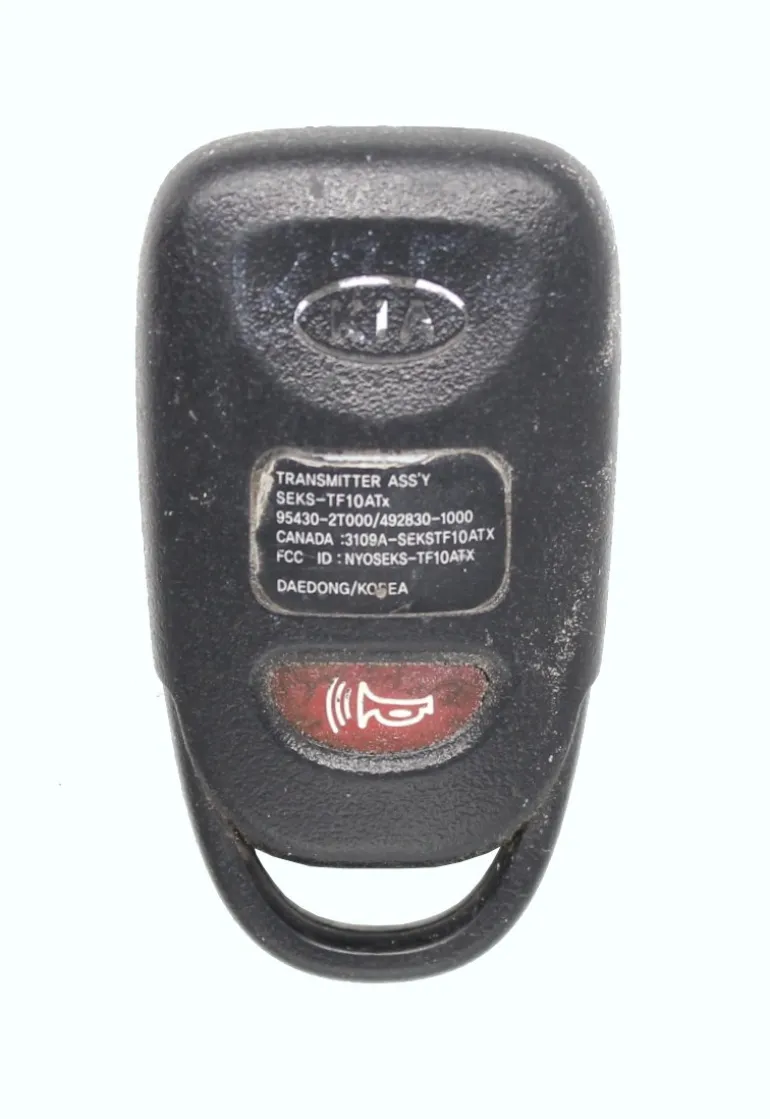 Unrefurbished OEM Kia NYOSEKS-TF10ATX 4 Button Key Fob - Grade C