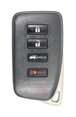Unrefurbished OEM Lexus 281451-2110 AG HYQ14FBA 4 Button Key Fob w/ Hatch Release - Grade C
