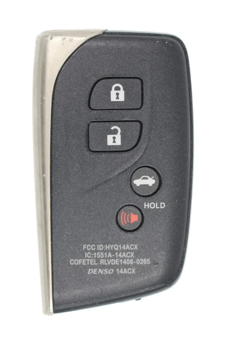 Unrefurbished OEM Lexus 271451-5290 GNE HYQ14ACX 4 Button Key Fob - Grade C