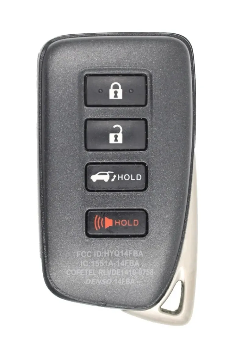 Unrefurbished OEM Lexus 281451-2110 Hybrid HYQ14FBA 4 Button Key Fob - Grade C