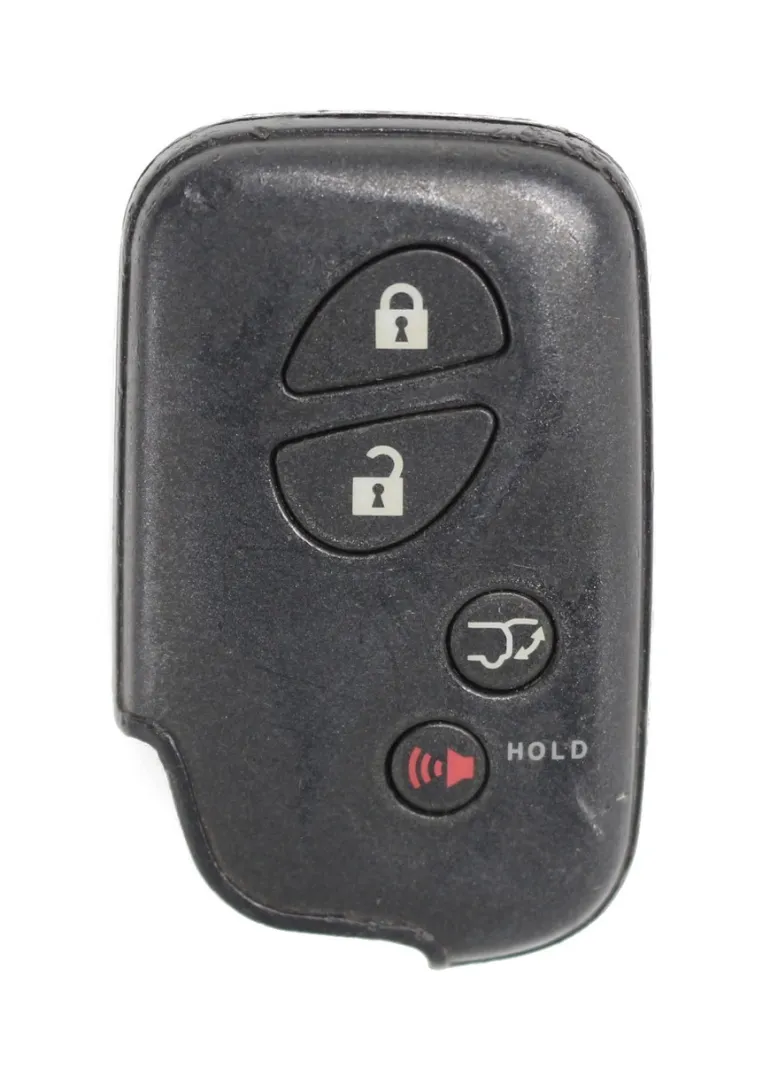 Unrefurbished OEM Lexus 271451-0140 HYQ14AAB 4 Button Key Fob w/ Hatch Release - Grade C