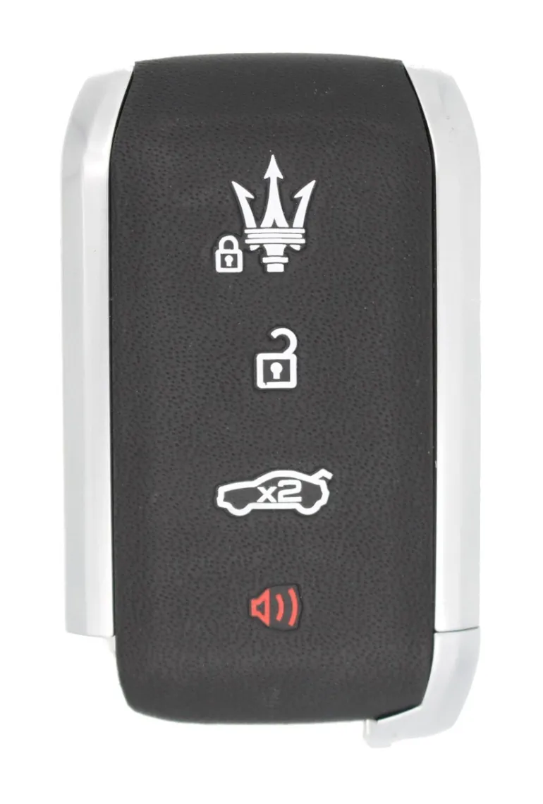Unrefurbished OEM Maserati 670266152 4 Button Key Fob - Grade A
