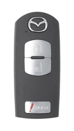 Unrefurbished OEM Mazda BCY1-67-5RY WAZX1T768SKE11A03 3 Button Key Fob - Grade A