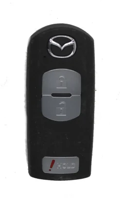 Unrefurbished OEM Mazda EHY5-67-5RYA WAZX1T763SKE11A04 3 Button Key Fob - Grade A